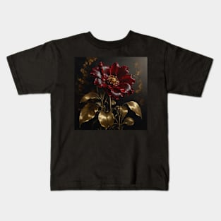 Metallic Flower Kids T-Shirt